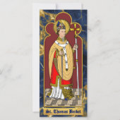 St. Thomas Becket met zwaard (M 033; gekleurd) (Voorkant)