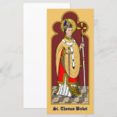 St. Thomas Becket met zwaard (M 033; gekleurd) (Voorkant / Achterkant)