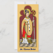 St. Thomas Becket met zwaard (M 033; gekleurd) (Voorkant)