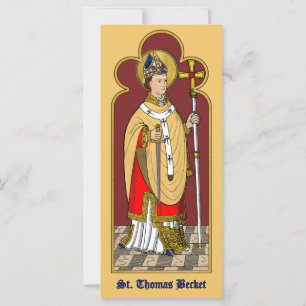 St. Thomas Becket met zwaard (M 033; gekleurd)
