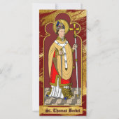 St. Thomas Becket met zwaard (M 033; gekleurd) (Voorkant)