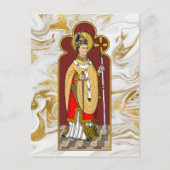 St. Thomas Becket met zwaard (M 033; gekleurd) Briefkaart (Voorkant)