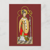 St. Thomas Becket met zwaard (M 033; gekleurd) Briefkaart (Voorkant)