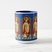St. Thomas Becket met zwaard (M 033; gekleurd) Mok (Midden)