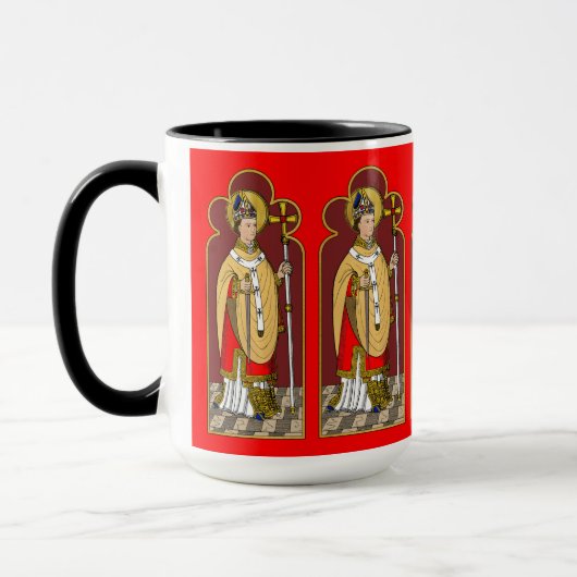 St. Thomas Becket met zwaard (M 033; gekleurd) Mok (Links)