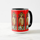 St. Thomas Becket met zwaard (M 033; gekleurd) Mok (Voorkant rechts)