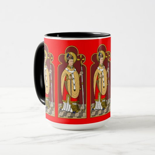 St. Thomas Becket met zwaard (M 033; gekleurd) Mok (Voorkant links)