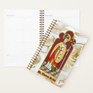 St. Thomas Becket met zwaard (M 033; gekleurd) Planner