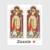 St. Thomas Becket met zwaard (M 033; gekleurd) Sticker (Vel)