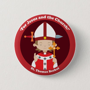 St. Thomas Becket Ronde Button 5,7 Cm