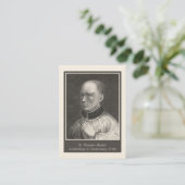 St. Thomas Becket van Canterbury Prayer Heilige Ka Visitekaartje (Staand voorkant)