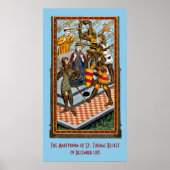 St. Thomas Becket's Martyrdom (M 031) Poster (Voorkant)