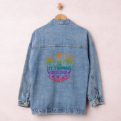 St. Thomas Bliss: Tropische Amerikaanse Maagdeneil Denim Jacket (Hangar)