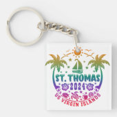 St. Thomas Bliss: Tropische Maagdeneilanden Sleutelhanger (voorkant)