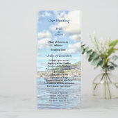 St Thomas Boats in Harbor Wedding Program Programmakaart (Staand voorkant)