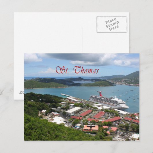 St. Thomas Briefkaart (Voorkant / Achterkant)