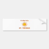 St. Thomas Bumpersticker (Voorkant)