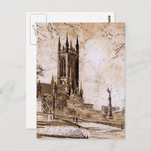 St Thomas Church, Newcastle upon Tyne Card Briefkaart (Voorkant / Achterkant)