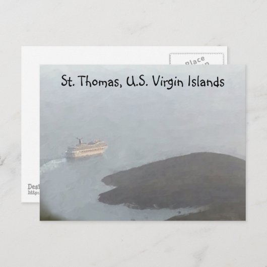 St. Thomas Cruise Briefkaart (Voorkant / Achterkant)