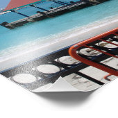 St. Thomas, Cruise Ship in Background, Home Decor Foto Afdruk (Hoek)