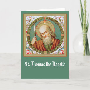 St. Thomas de Apostel (JMAS12) Lege Groet Kaart