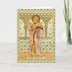 St. Thomas de Apostel (RLS 18) Blanco Wenskaart Kaart