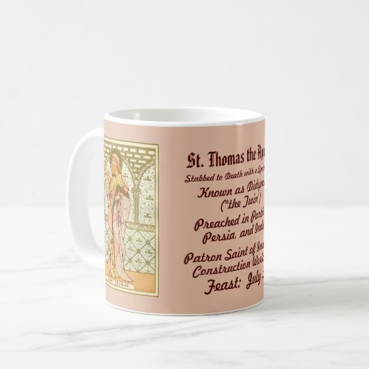 St. Thomas de apostel (RLS 18) Koffie Mok 2a (Voorkant links)