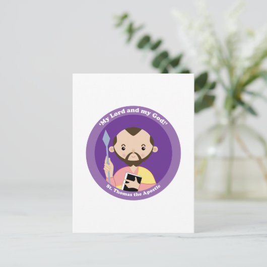 St. Thomas de Apostle Briefkaart (Staand voorkant)