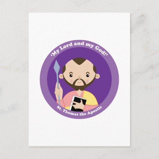 St. Thomas de Apostle Briefkaart (Voorkant)