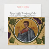 St. Thomas de Apostle Prayer Card Briefkaart (Voorkant / Achterkant)