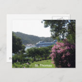 St. Thomas en Cruise Ship Briefkaart (Voorkant / Achterkant)