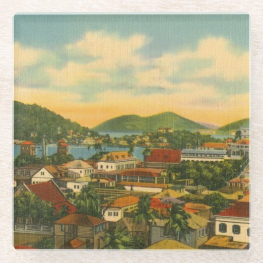 St Thomas Glazen Onderzetter (Voorkant)