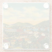 St Thomas Glazen Onderzetter (Achterkant)