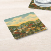 St Thomas Kartonnen Onderzetters (Schuin)