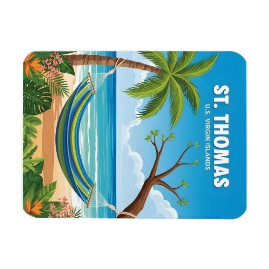 St. Thomas Maagdeneilanden Magneet (Horizontaal)