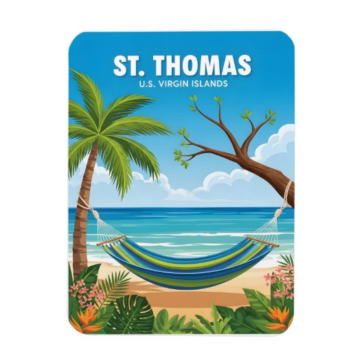 St. Thomas Maagdeneilanden Magneet (Verticaal)