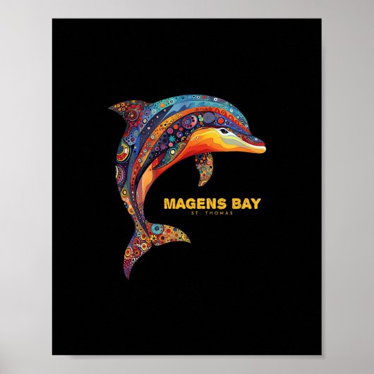 St Thomas Maagdeneilanden Vakantie Shirt Tril Dolf Poster (Voorkant)