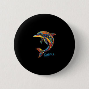 St Thomas Maagdeneilanden Vakantie Shirt Tril Dolf Ronde Button 5,7 Cm