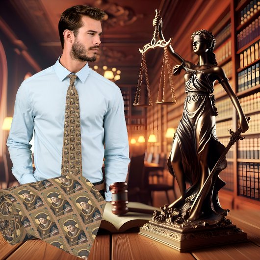 St. Thomas Meer Stropdas met portretpatronen