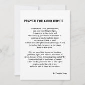 St. Thomas More Prayer for Good Humor Feestdagenkaart (Voorkant)