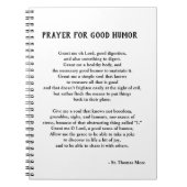St. Thomas More Prayer for Good Humor Notitieboek (Voorkant)
