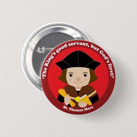 St. Thomas More Ronde Button 5,7 Cm (Voorkant /achterkant)