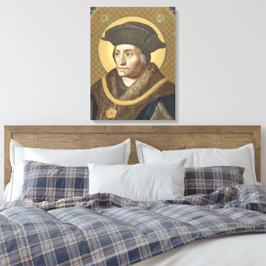 St. Thomas More (SAU 026) 18"x24" Canvas Afdruk (Insitu (Slaapkamer))