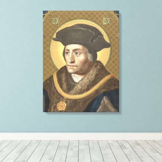 St. Thomas More (SAU 026) 18"x24" Canvas Afdruk (Insitu (Houten vloer))