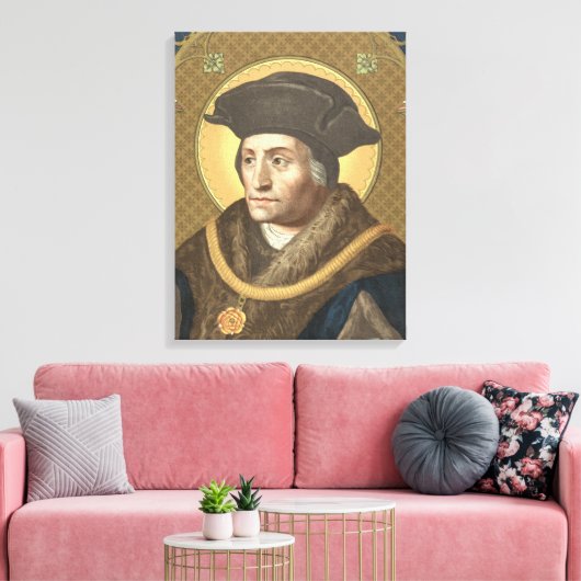 St. Thomas More (SAU 026) 18"x24" Canvas Afdruk (Insitu (Woonkamer))