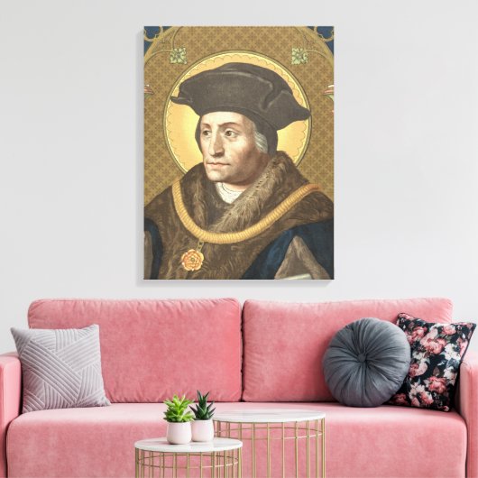 St. Thomas More (SAU 026) 18"x24" Canvas Afdruk (Insitu (Woonkamer))