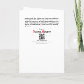 St. Thomas More (SAU 026) Blank Wenskaart 1 Kaart (Achterkant)