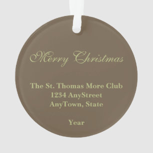 St. Thomas More (SAU 026) Circulair Acryl Ornament