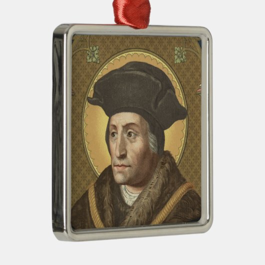 St. Thomas More (SAU 026) Premium Square Metalen Ornament (Rechts)