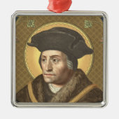 St. Thomas More (SAU 026) Premium Square Metalen Ornament (Voorkant)